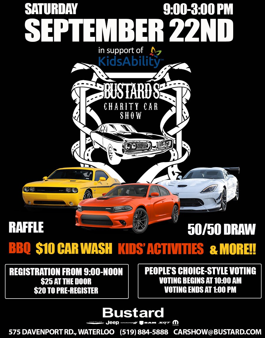 Bustard's Charity Car Show Poster 2018_Bustard Chrysler Waterloo.jpg