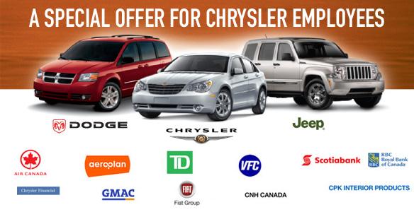 Chrysler discount employee #5