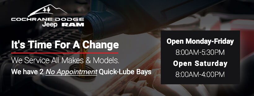 Quick-Lube, We Service All Makes & Models. We have 2 no appointment Quick-Lube bays Quick-Lube, We Service All Makes & Models. We have 2 no appointment Quick-Lube bays