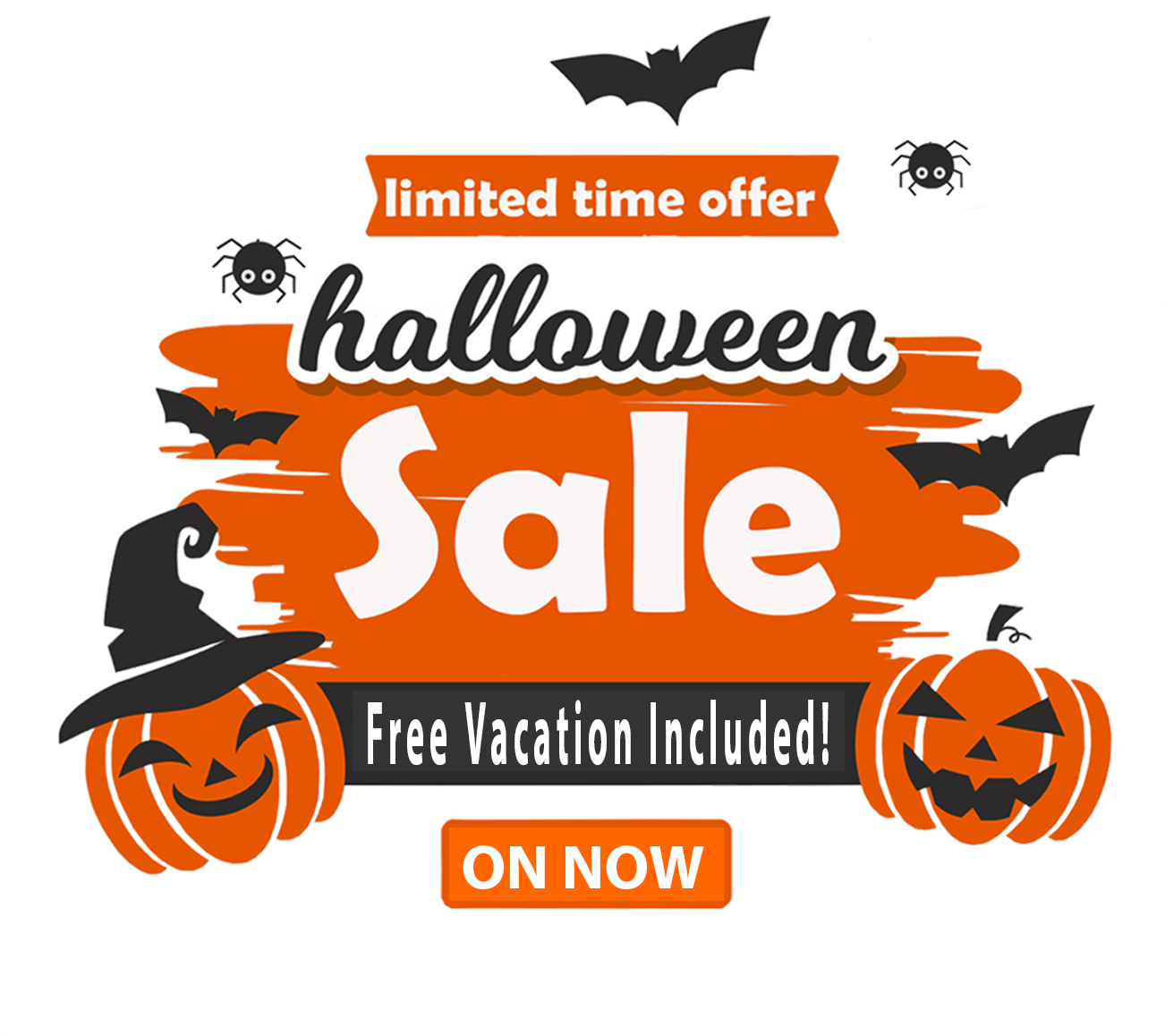 Limited Time Offer - Halloween Sale - Free Vacation Included!