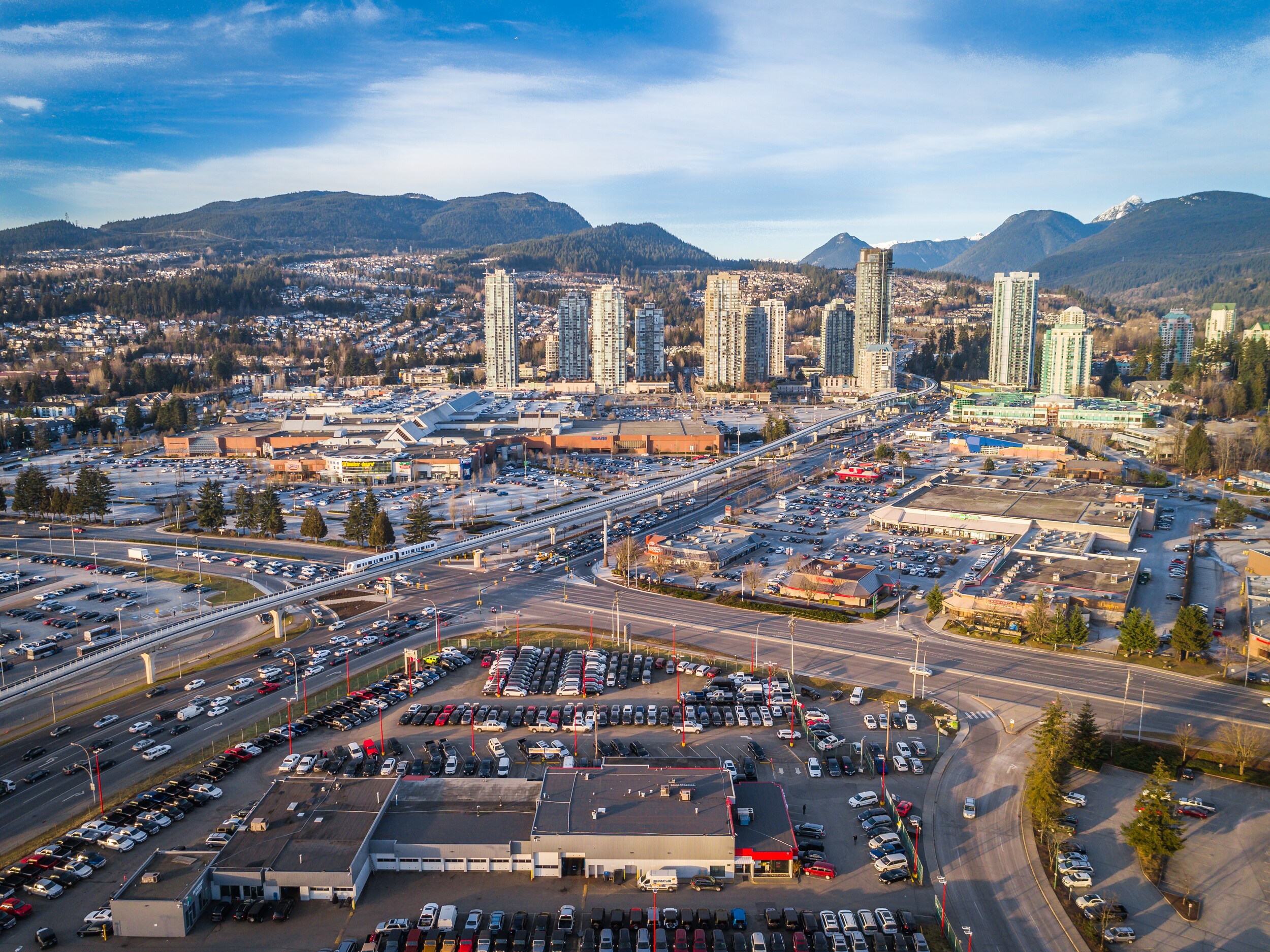 Coquitlam Chrysler Aerial View