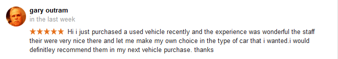 5 Star Review Country Chrysler