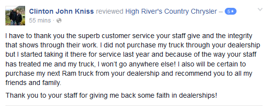 Country Chrysler Review Feb 2 Country Chrysler Customer Testimonial