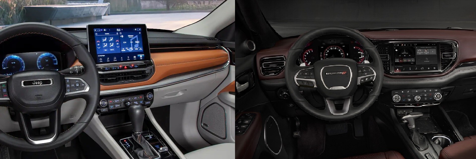 Jeep Compass vs Dodge Durango Interior Jeep Compass vs Dodge Durango Interior