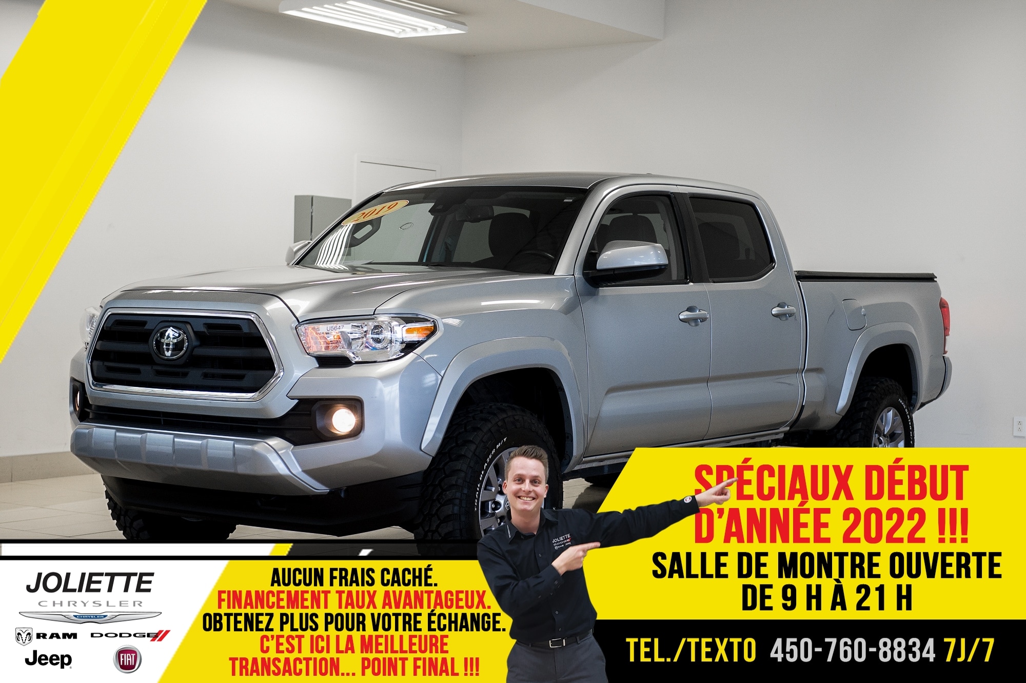 2019 Toyota Tacoma SR5, 4X4, 6.5 PIEDS BOITE, DOUBLE CAB, CAMERA