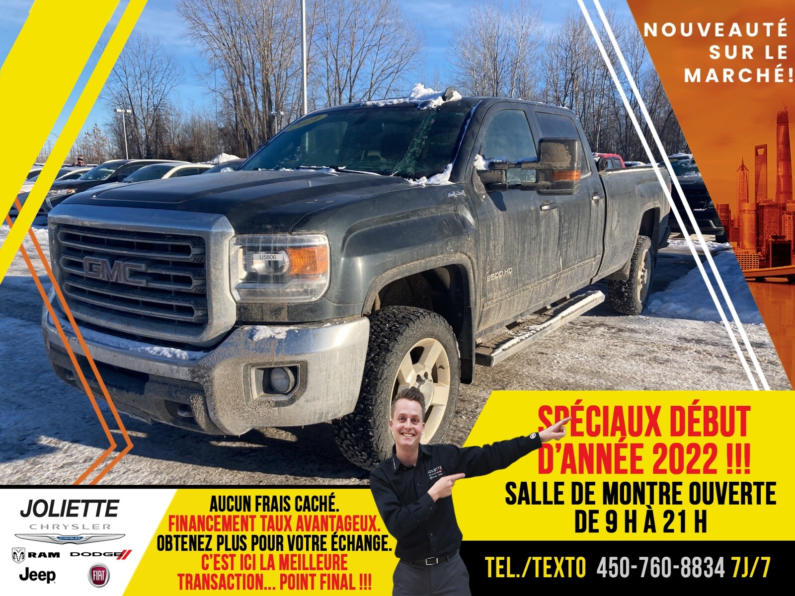 2019 GMC Sierra 2500HD SLE CREW 4X4 BLUETOOTH AIR CLIM