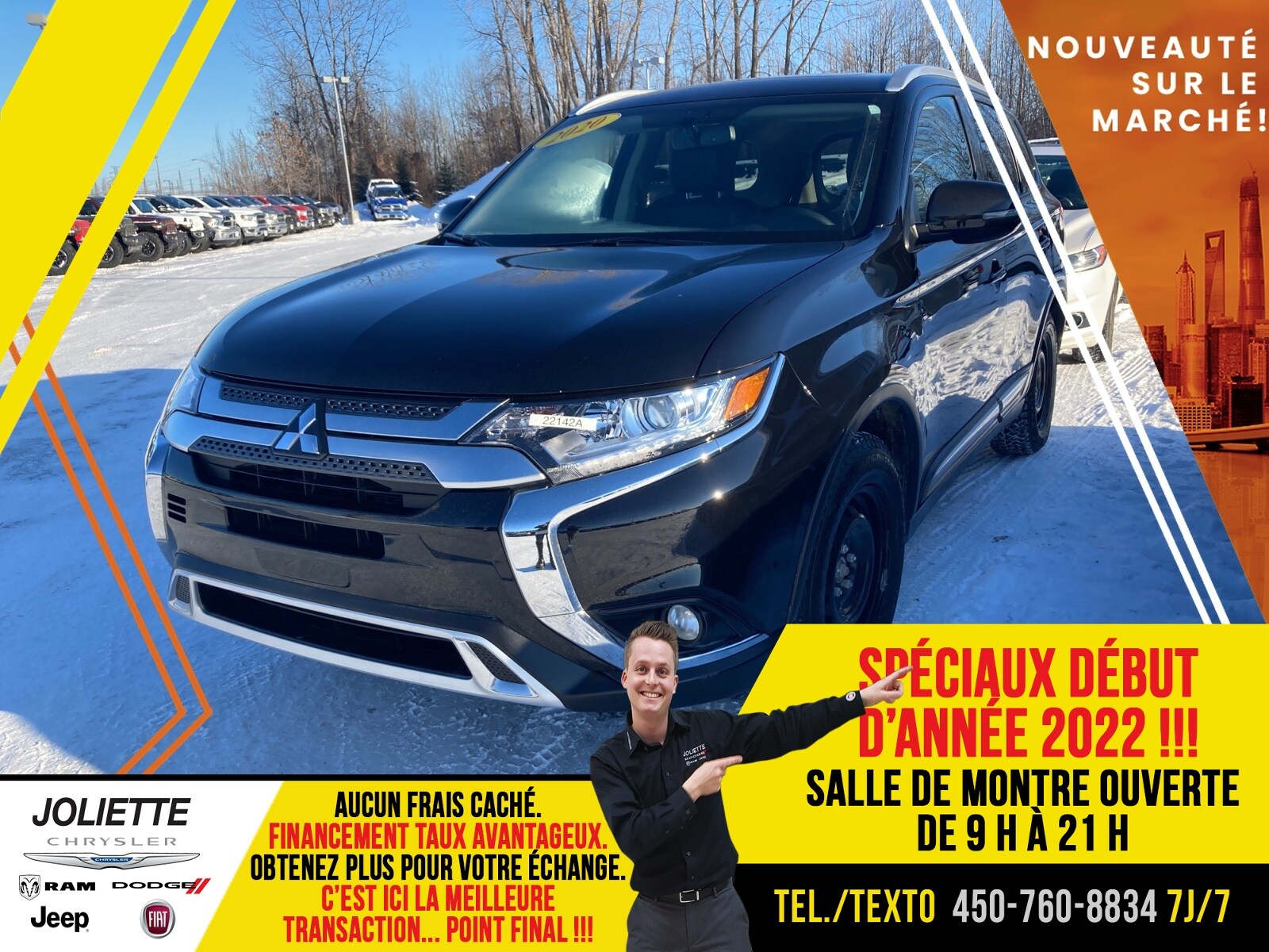 2020 Mitsubishi Outlander EX AWD BLUETOOTH TOIT OUVRANT