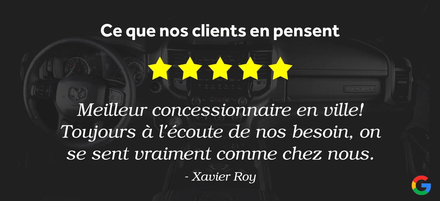 avis de nos clients sur Google