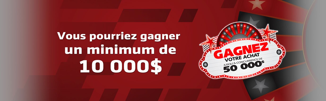 Gagnez votre achat