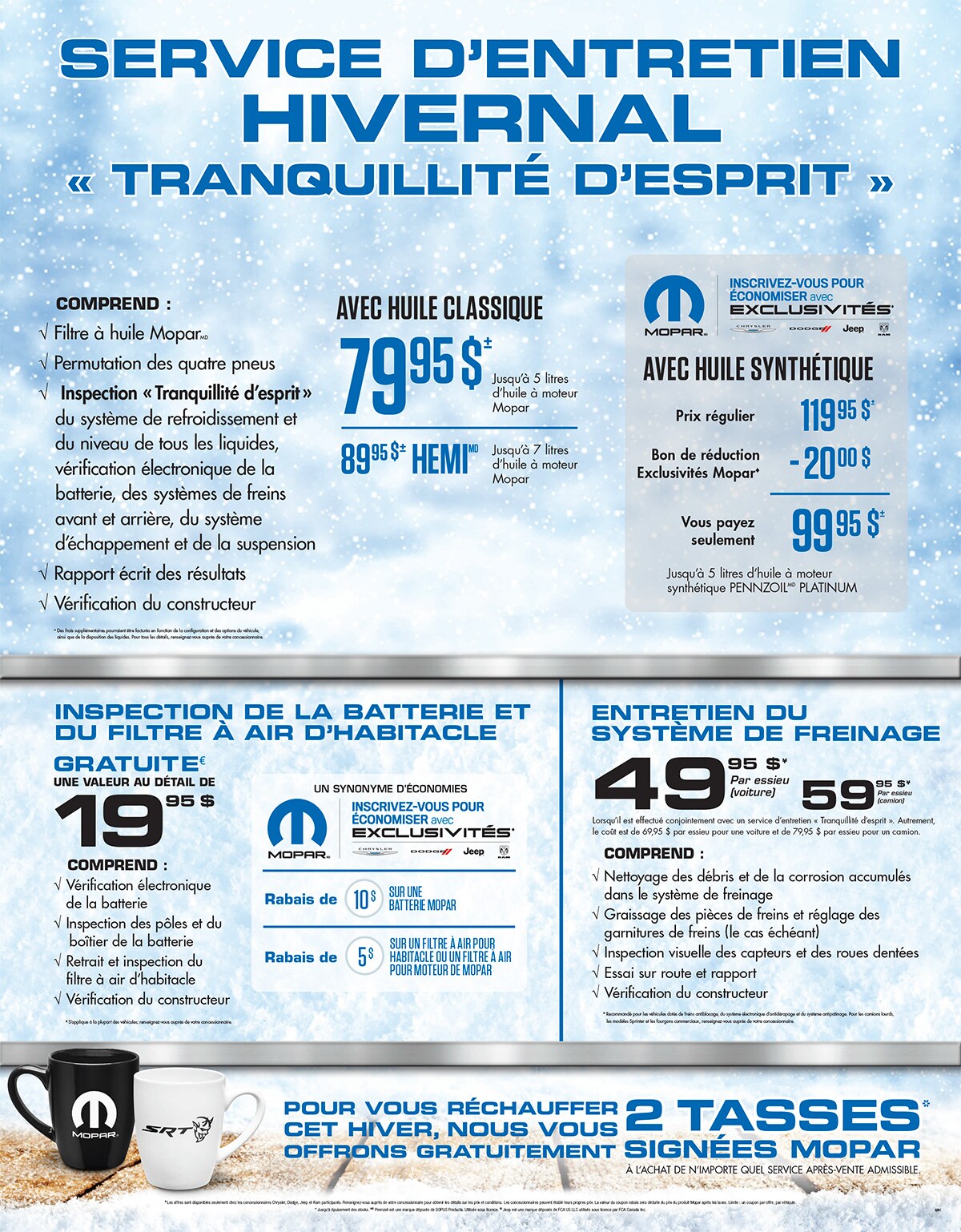 Service d'entretien Mopar