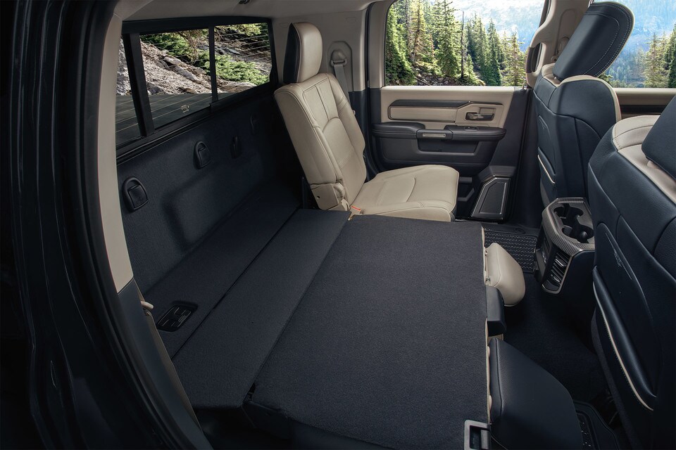 2020 RAM 2500 Interior With Back Seat Folded Down 2020 RAM 2500 Interior With Back Seat Folded Down | London City Chrysler
