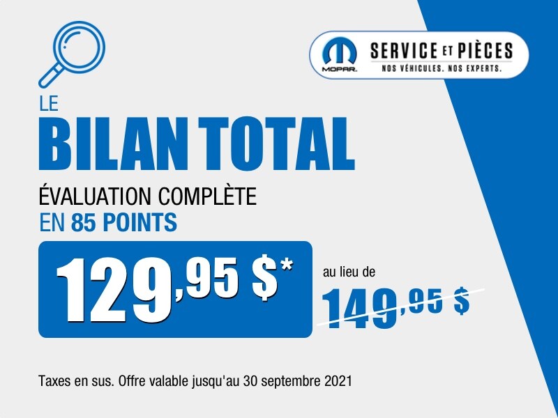 Offre Bilan Total