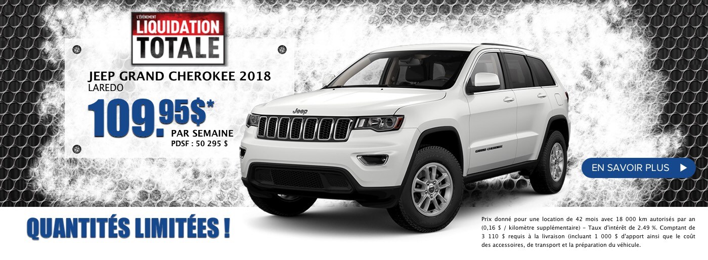 Offres cherokee Septembre