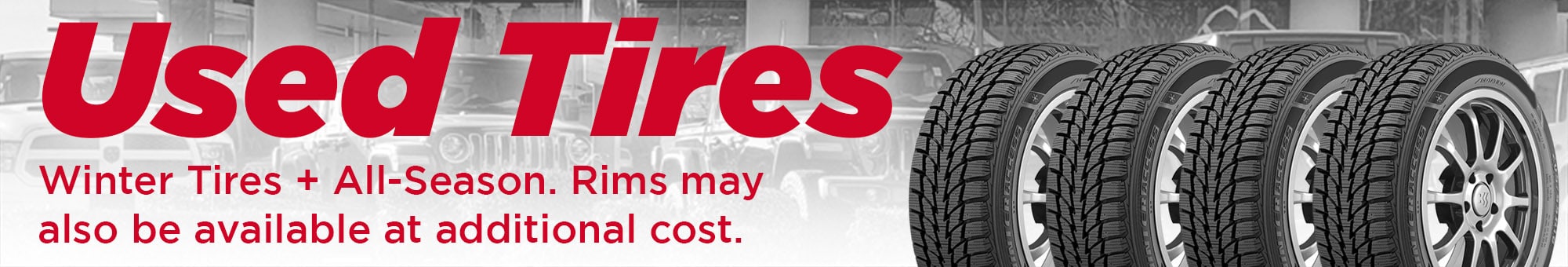 Used winter tires at Marine Chrysler