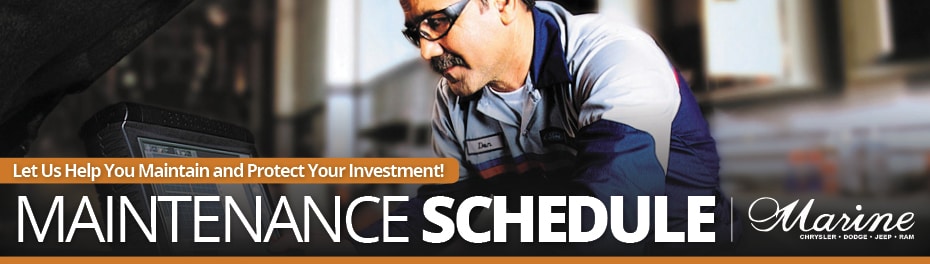 Marine Chrysler - Landing Page - Maintenance Schedule