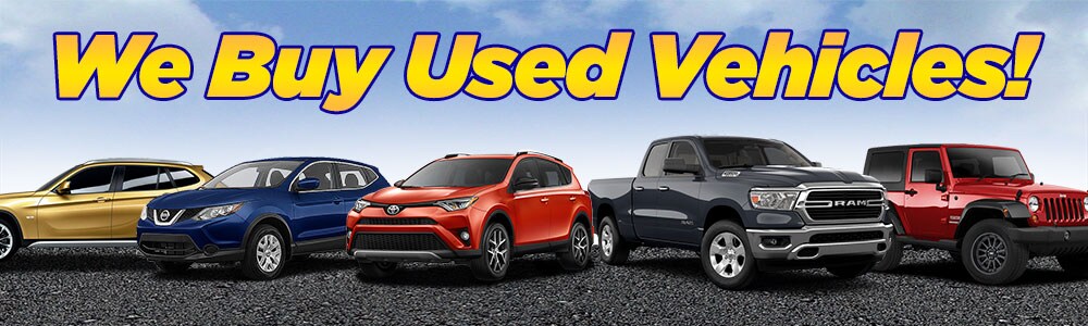 We buy used cars at Marine Chrysler