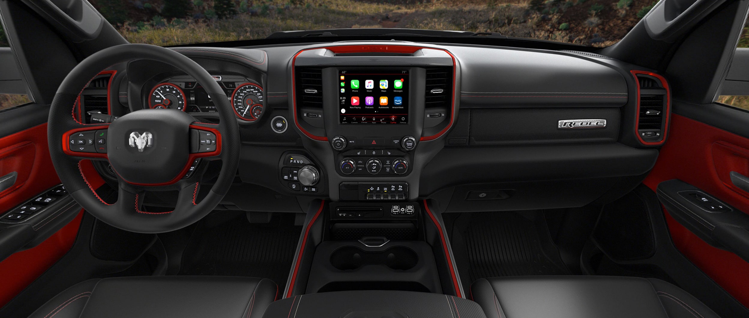 2020 Ram Rebel Interior With Red Trim 2020 Ram Rebel Interior With Red Trim