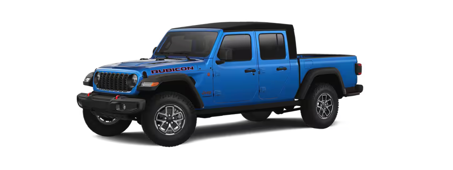 A Blue Jeep Gladiator - Rubicon