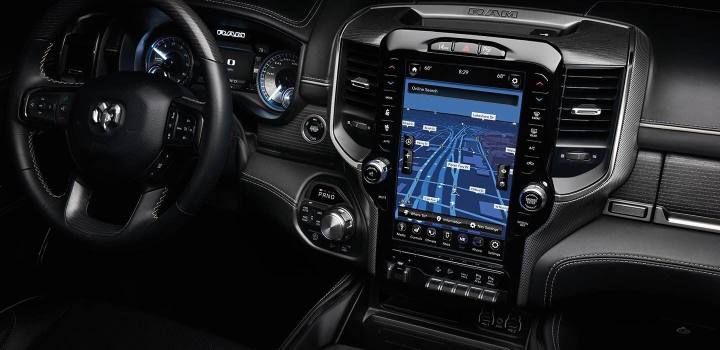 Touchscreen of the 2020 Ram 1500