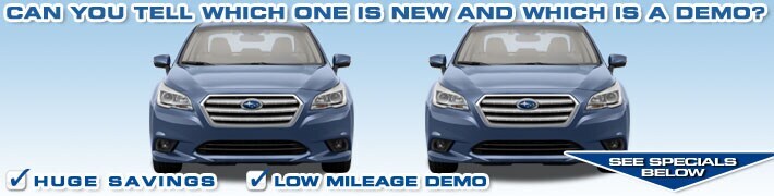 Which Subaru is new and which Subaru is a demo at Center Subaru