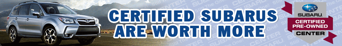 Click to View Center Subaru's huge CPO Inventory
