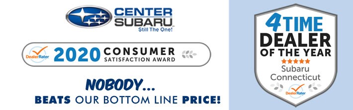 Nobody beats Center Subarus Bottom Line Price