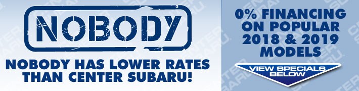 View Center Subaru specials below and save