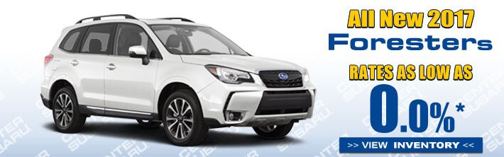 2017 Forester rates at Center Subaru, Torrington CT