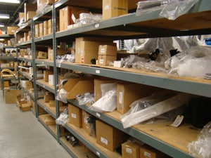 Row after row of Subaru Parts