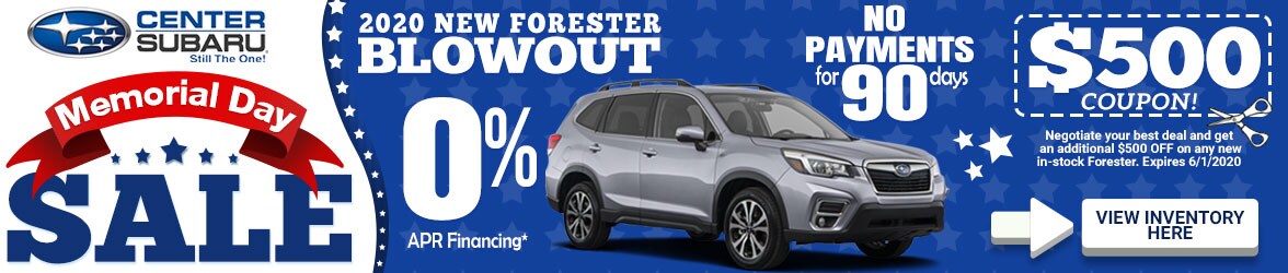 Memorial Day Sale at Center Subaru