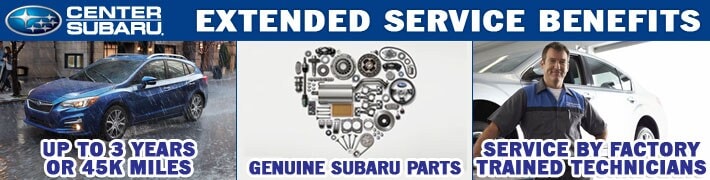 Subaru Extended Service Benefits at Center Subaru