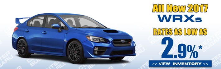 2017 WRX rates at Center Subaru, Torrington CT