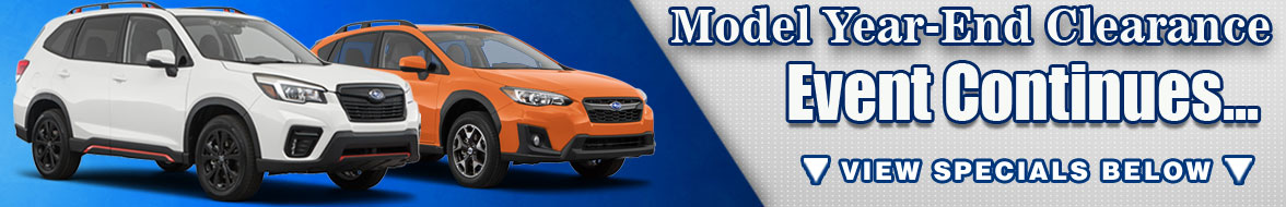 Model Year-End Clearance continues at Center Subaru