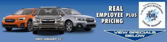 Enjoy REAL employee savings at Center Subaru