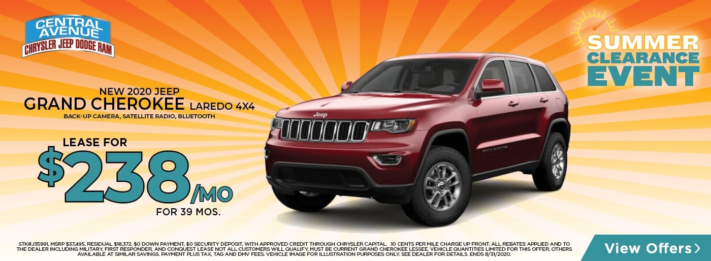 NEW 2020 Jeep Grand Cherokee Laredo 4x4 Lease Special In Yonkers NY , Westchester , Metro Aera