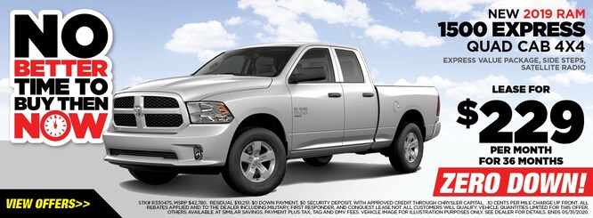 2019 Ram 1500 Express Quad Cab 4x4 Lease Deal in NY