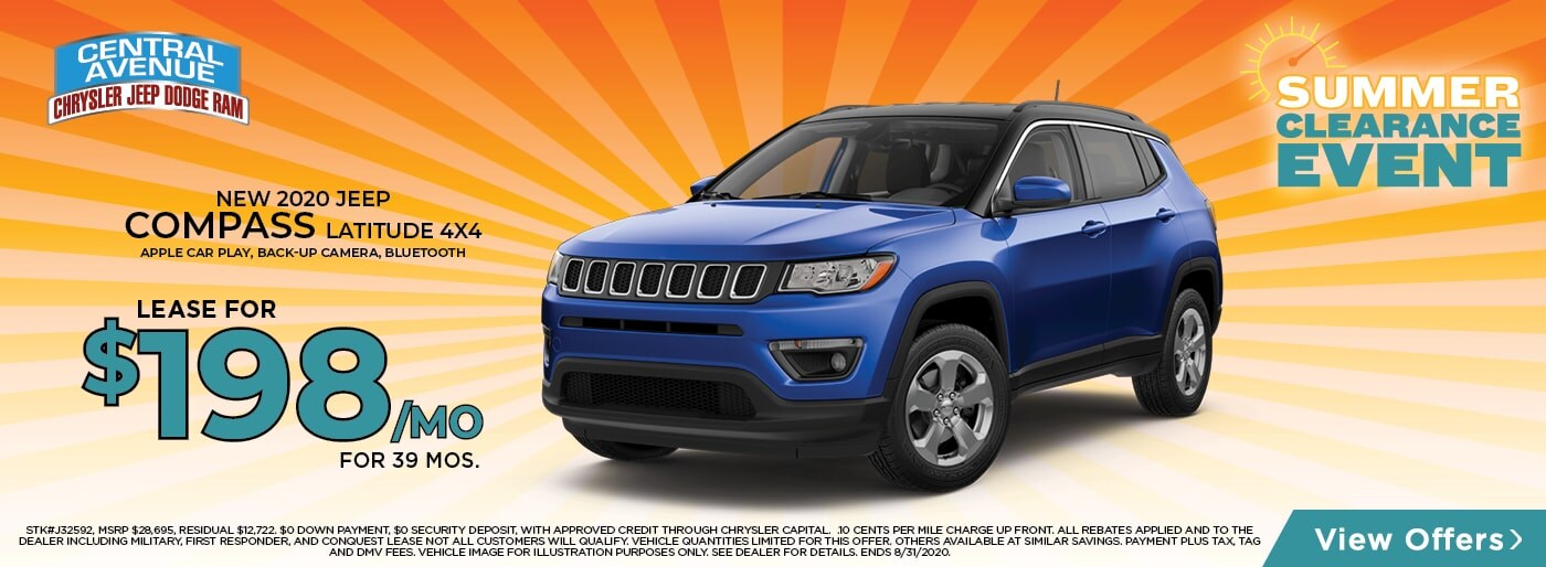 NEW 2020 Jeep Compass Latitude 4x4 Lease Deal in Yonkers NY , Westchester , Metro Aera