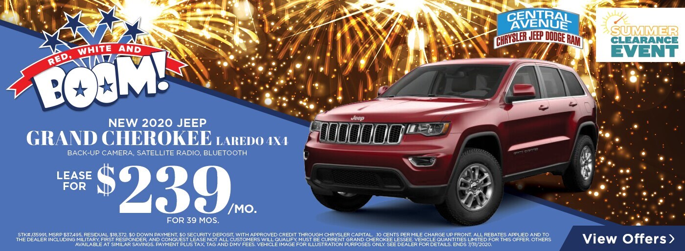 Red, White, and BOOM Chrysler, Jeep, Dodge, Ram Sales Event!