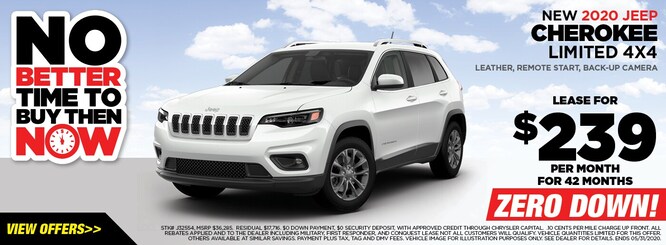 2020 Jeep Cherokee Limited Plus 4x4 Lease Special!