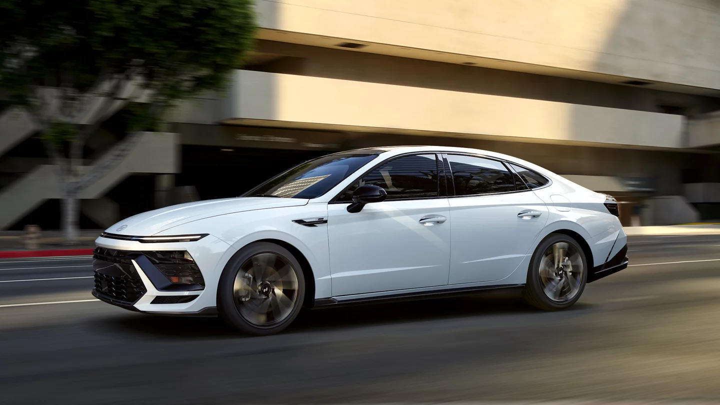 2025 Hyundai Sonata Hybrid driving