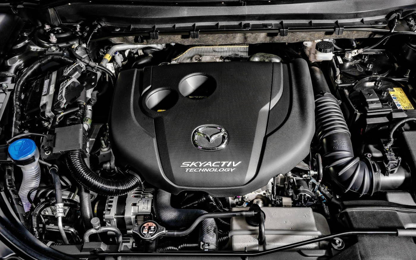 Mazda SKYACTIV engine close up