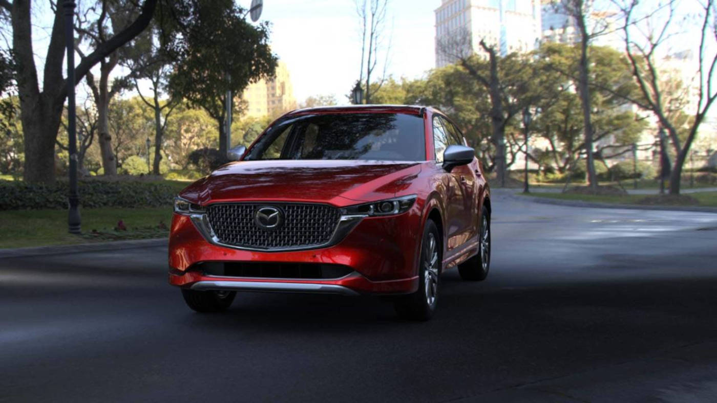 2025 Mazda CX-5 parked on a city street
