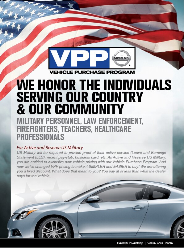 Nissan Military Discount Program