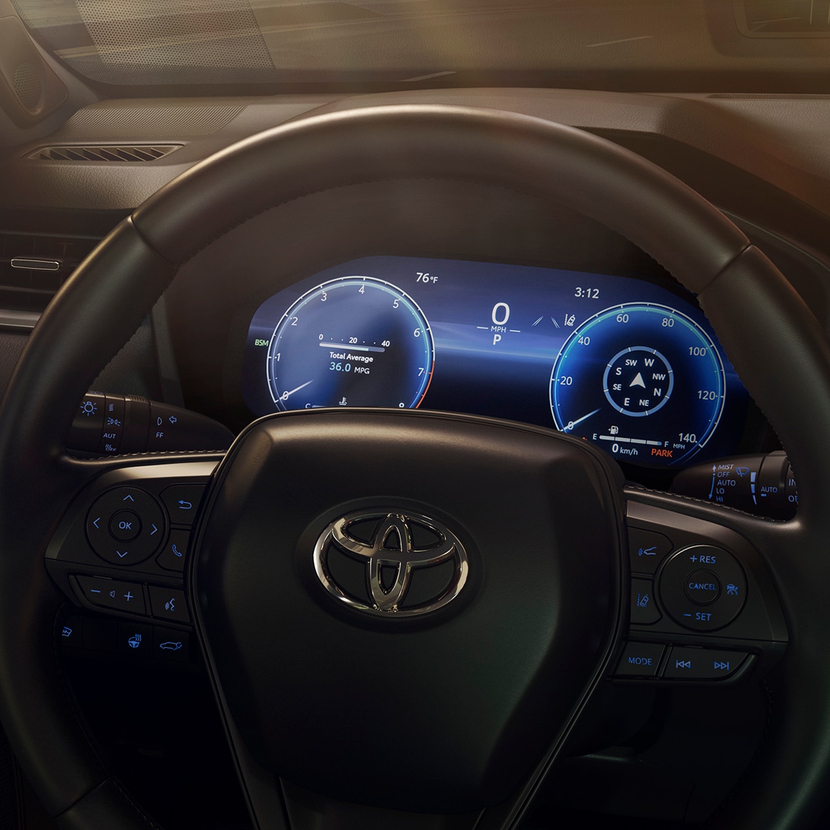2024 Toyota RAV4 Hybrid Steering Wheel.