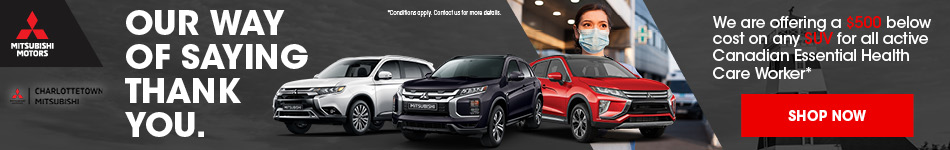 Essential Health Care Workers Discount at Charlottetown Mitsubishi