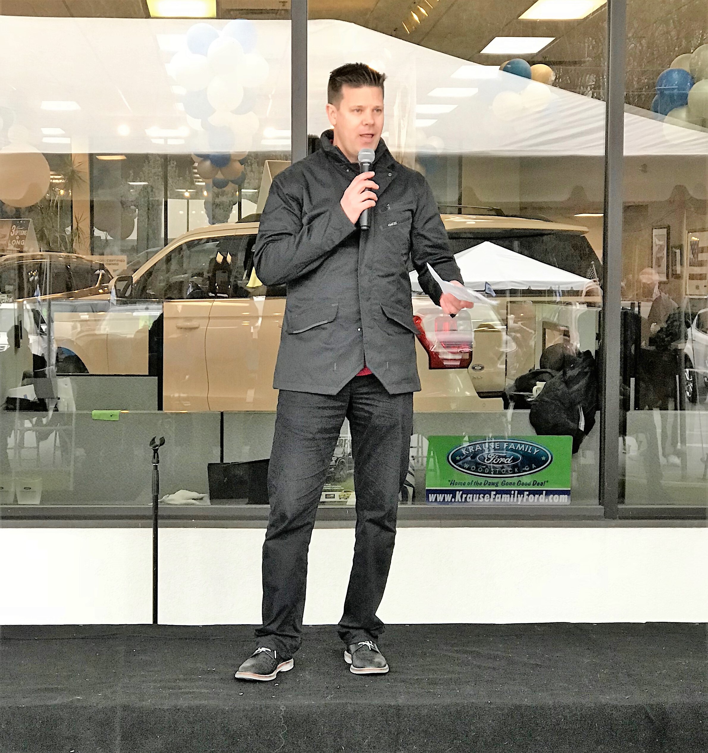 Darin Wade making announcements at the Krause Family Ford Vocal Competition.jpg