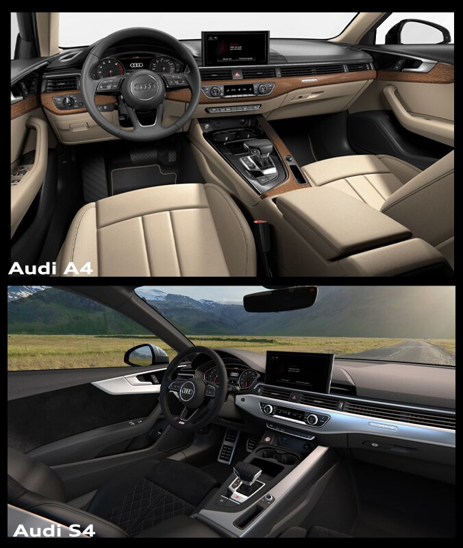 2021 Audi A4 vs 2021 Audi S4 INTERIOR.png