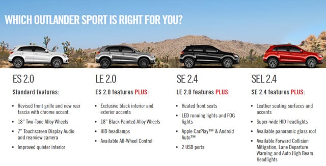 Shop 2018 Mitsubishi Outlander Sport Models Shop 2018 Mitsubishi Outlander Sport Models in Cherry Hill NJ
