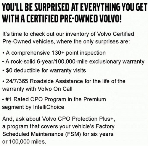 Image result for volvo certified pre owned