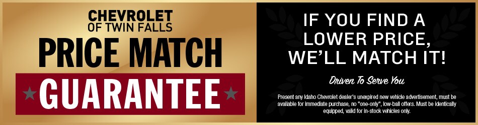 Chevrolet of Twin Falls Price Match Guarantee